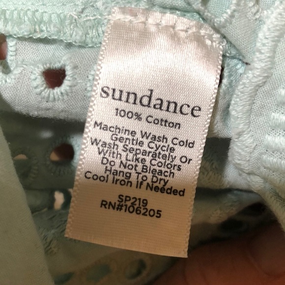 SUNDANCE Voluminous Beauty Eyelet Top - Picture 7 of 7